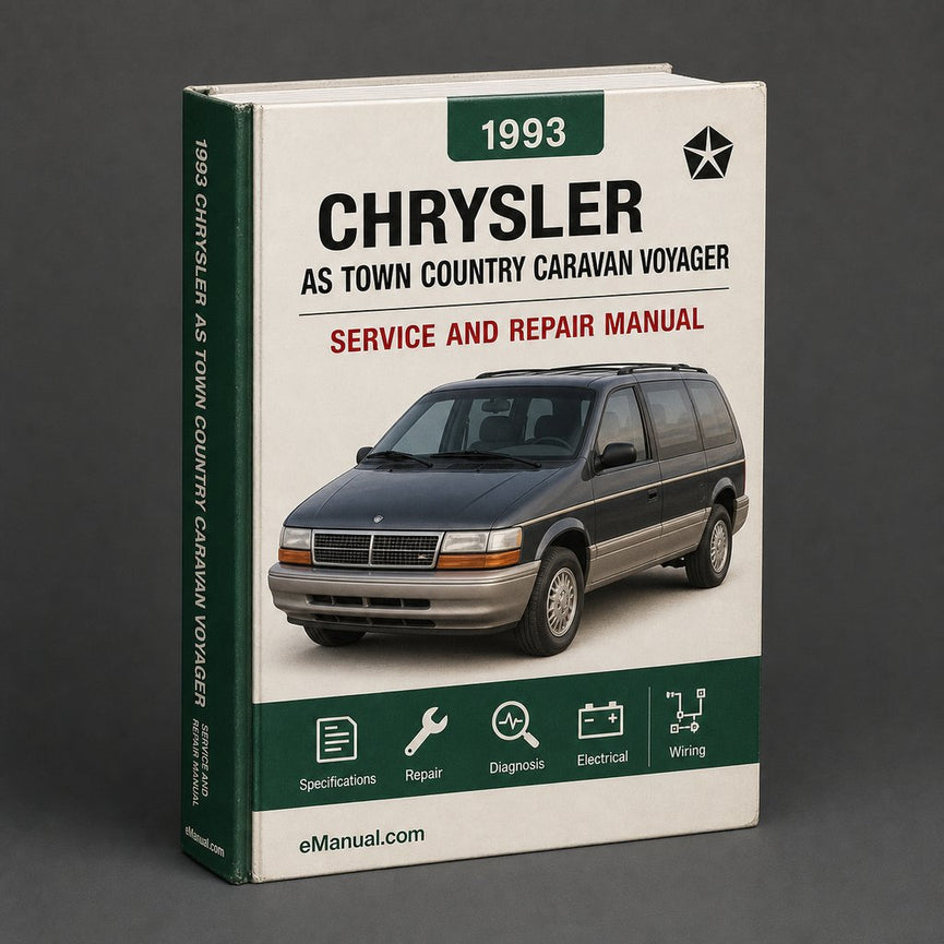 1993 Chrysler AS Town Country Caravan Voyager Service Repair Workshop Manual PDF