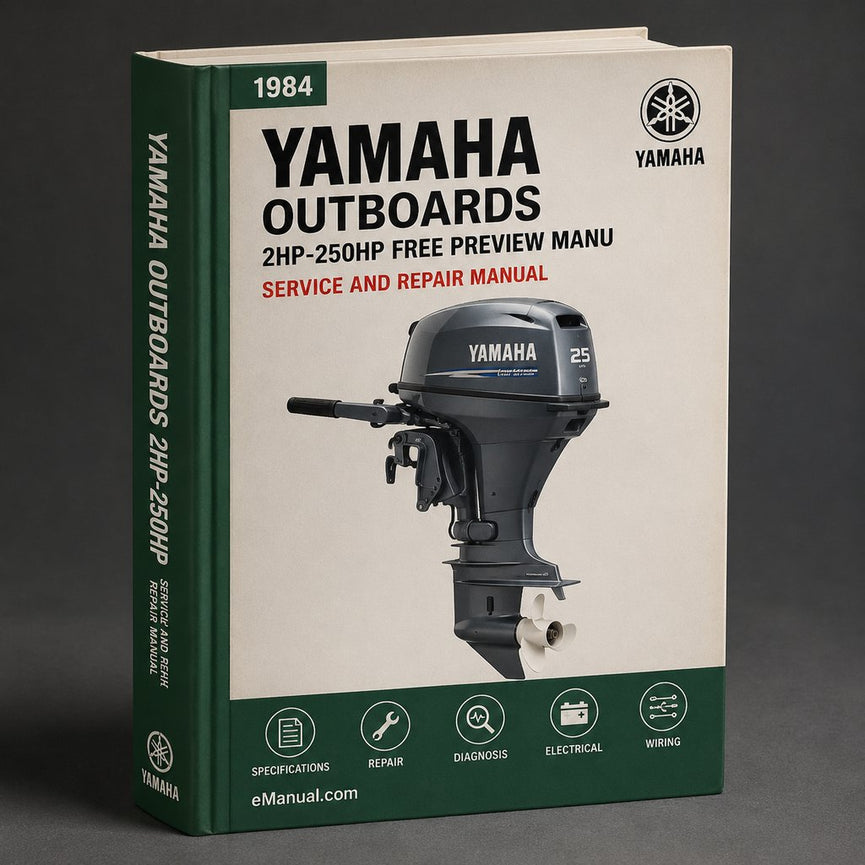 1984-1996 Yamaha Outboards 2HP-250HP (free Preview) Service Repair Workshop Manual PDF