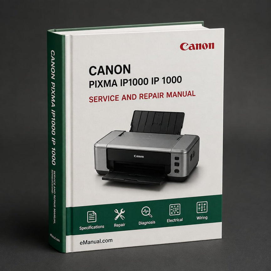 Canon Pixma IP1000 Ip 1000 Service Repair Workshop Manual PDF