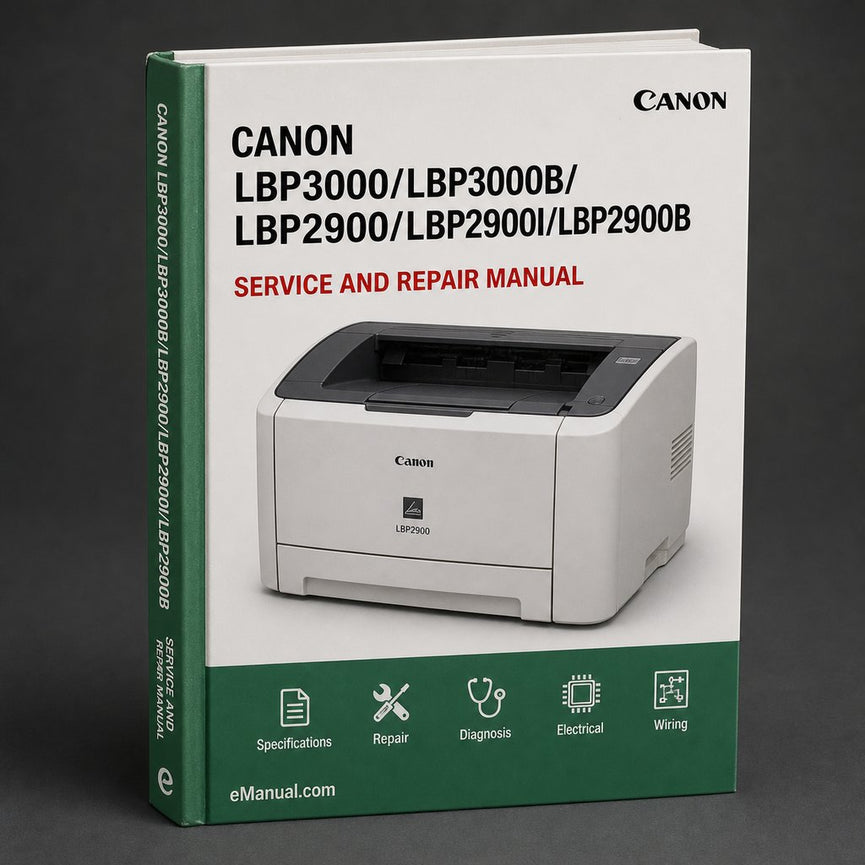 Canon Lbp3000/lbp3000b/lbp2900/lbp2900i/lbp2900b Parts Service Repair Workshop Manual PDF