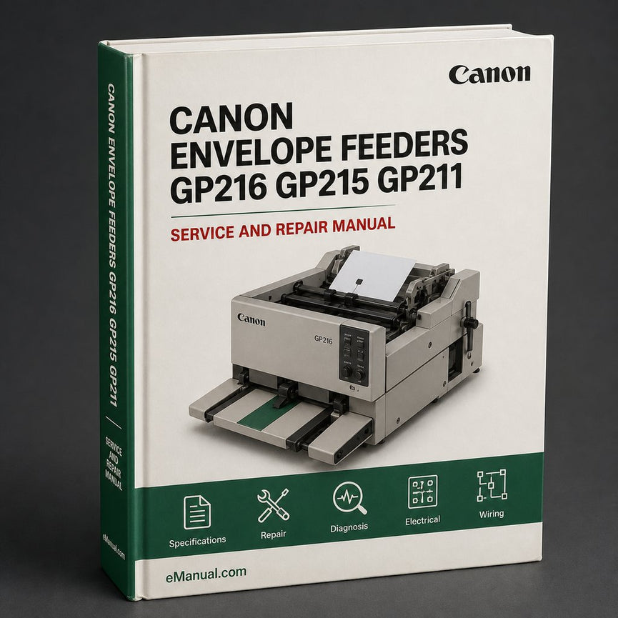 Envelope Feeders Canon GP216 GP215 GP211 GP210 GP200 Parts Catalog PDF