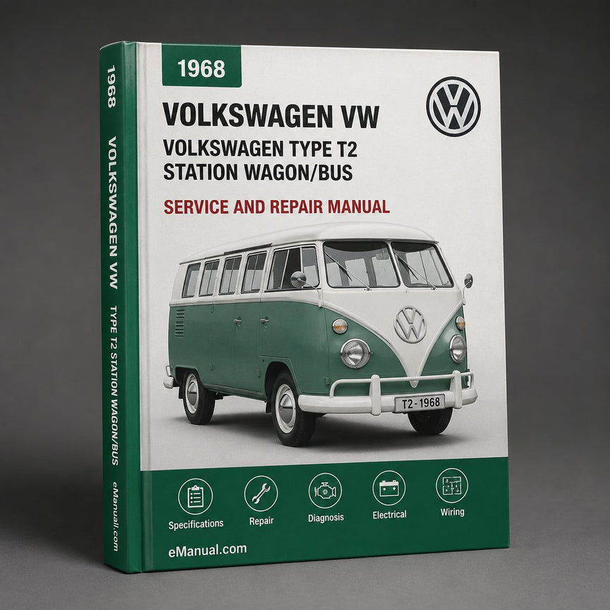 1968-1979 Volkswagen Type 2 (t2) Station Wagon/bus Service Repair Workshop Manual PDF