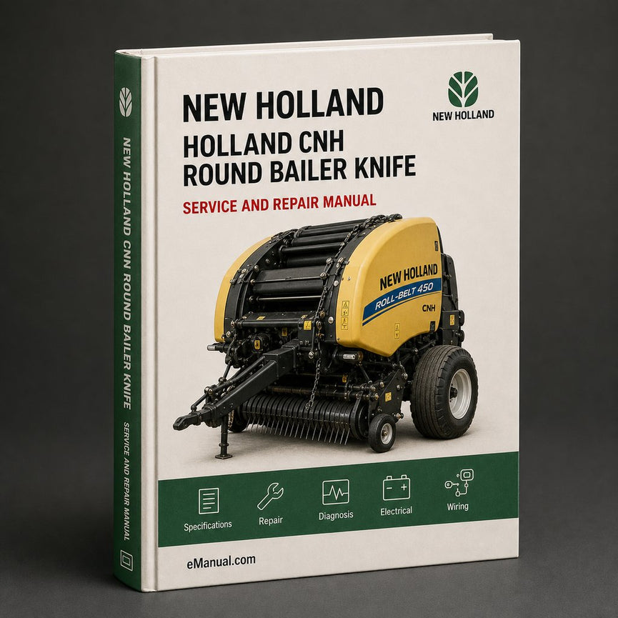 New Holland CNH Round Bailer Knife Dummy Holder Ops Service Repair Workshop Manual PDF
