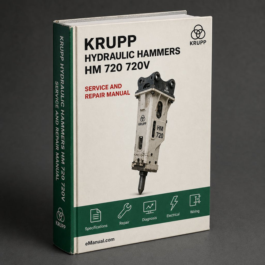 Krupp Hydraulic Hammers HM 720 720V Marathon Parts Catalog PDF