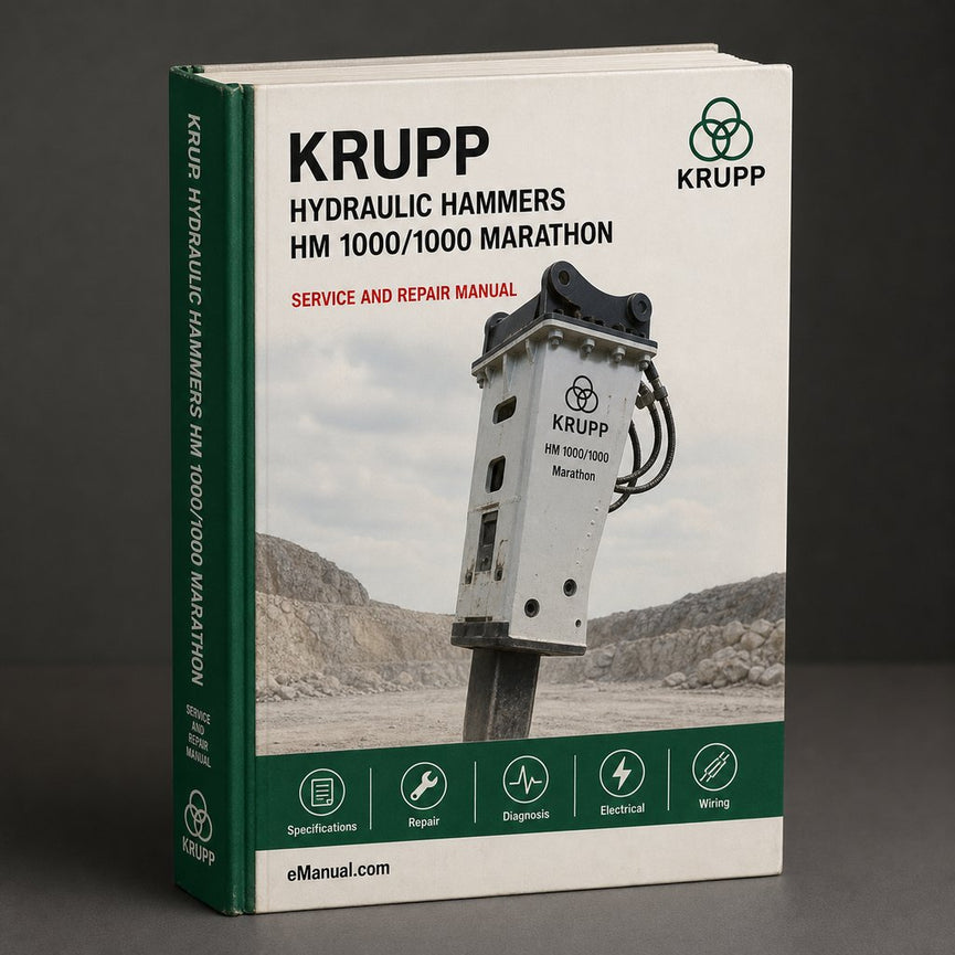 Krupp Hydraulic Hammers HM 1000/1000 Marathon Parts Catalog PDF
