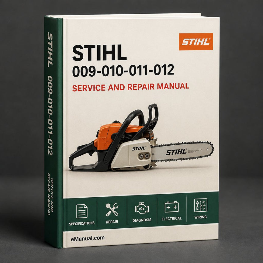 Stihl 009-010-011-012 Service Repair Workshop Manual PDF