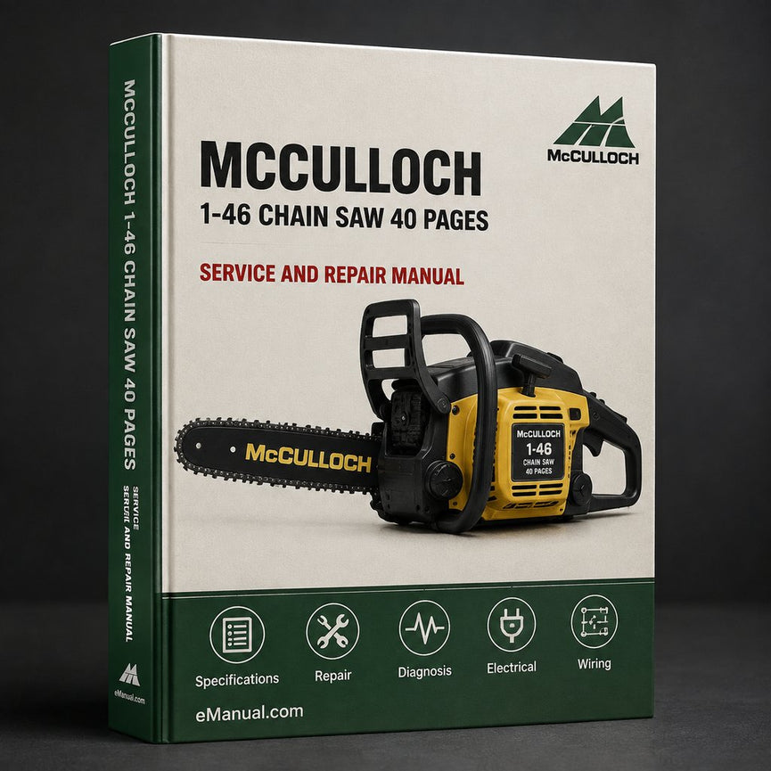 Mcculloch 1-46 Chain Saw (2 - 40 Pages) Parts Catalog PDF