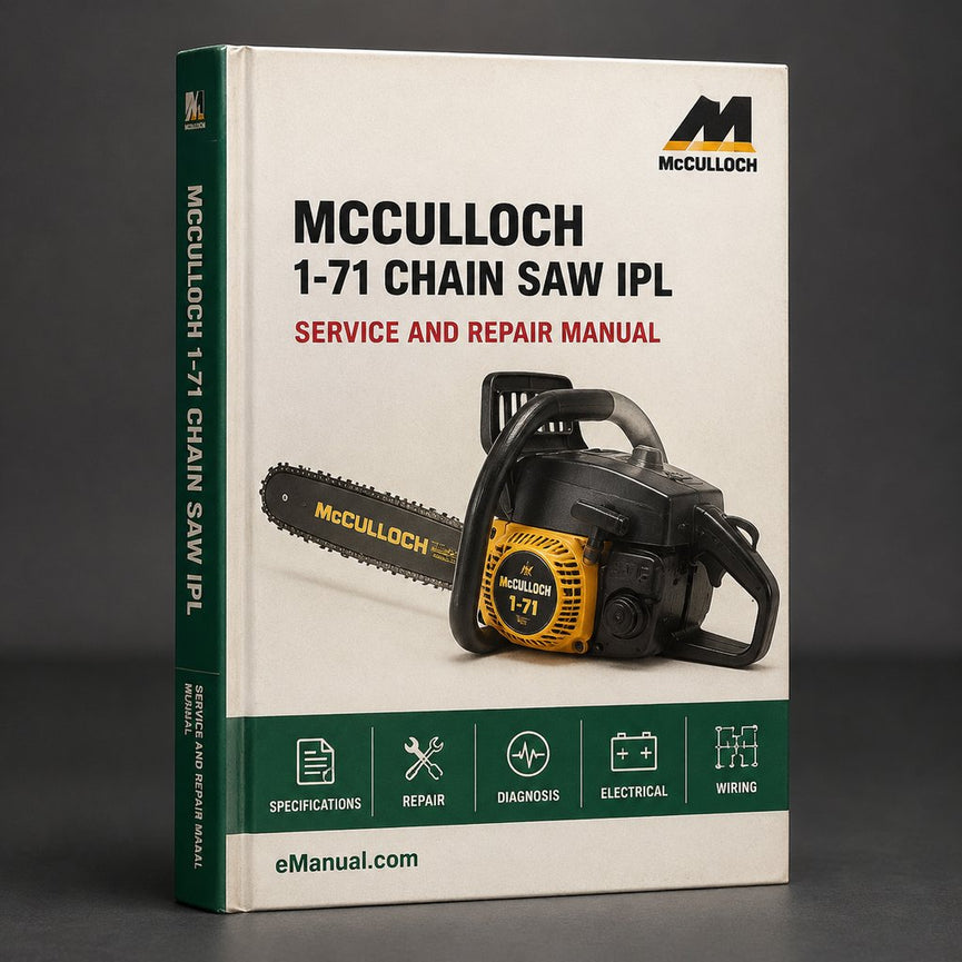 Mcculloch 1-71 Chain Saw / IPL Parts Catalog PDF