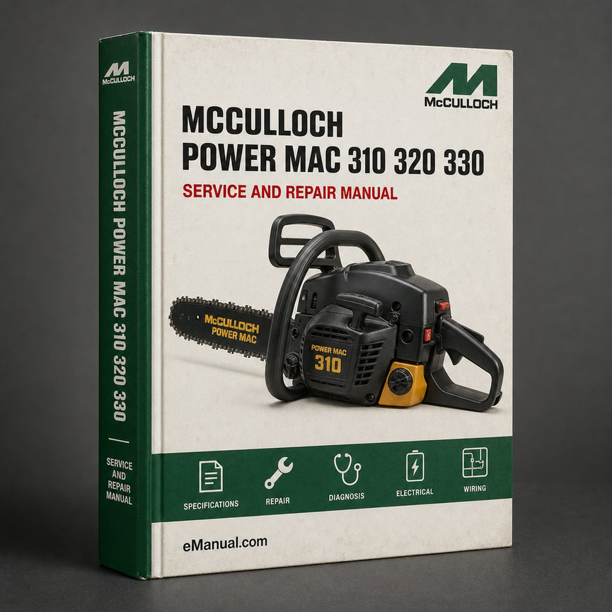 Mcculloch Power MAC 310 320 330 340 Owners Owner's Manual PDF