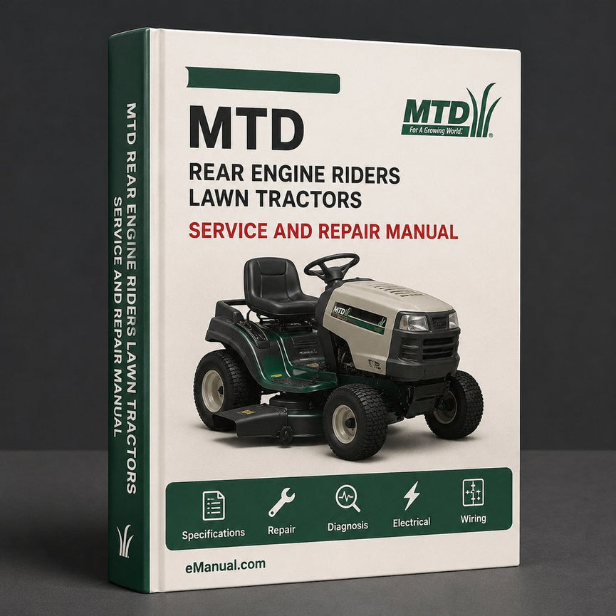 MTD Rear Engine Riders Lawn Tractors Service Repair Workshop Manual PDF