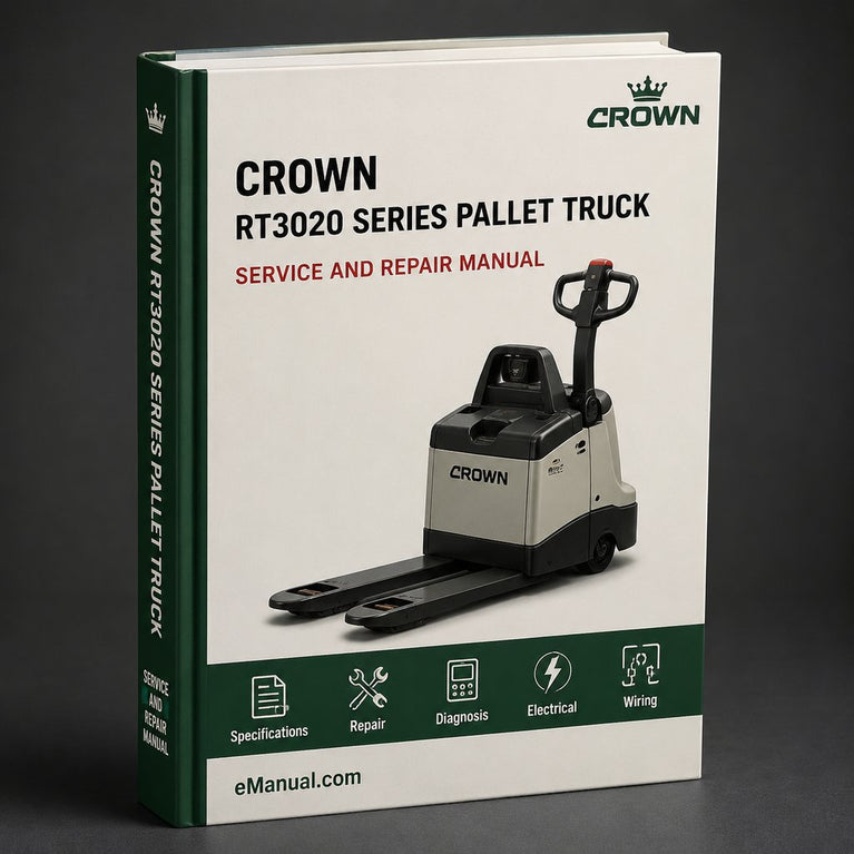 Crown RT3020 Series Pallet Truck Service Repair Workshop Manual PDF