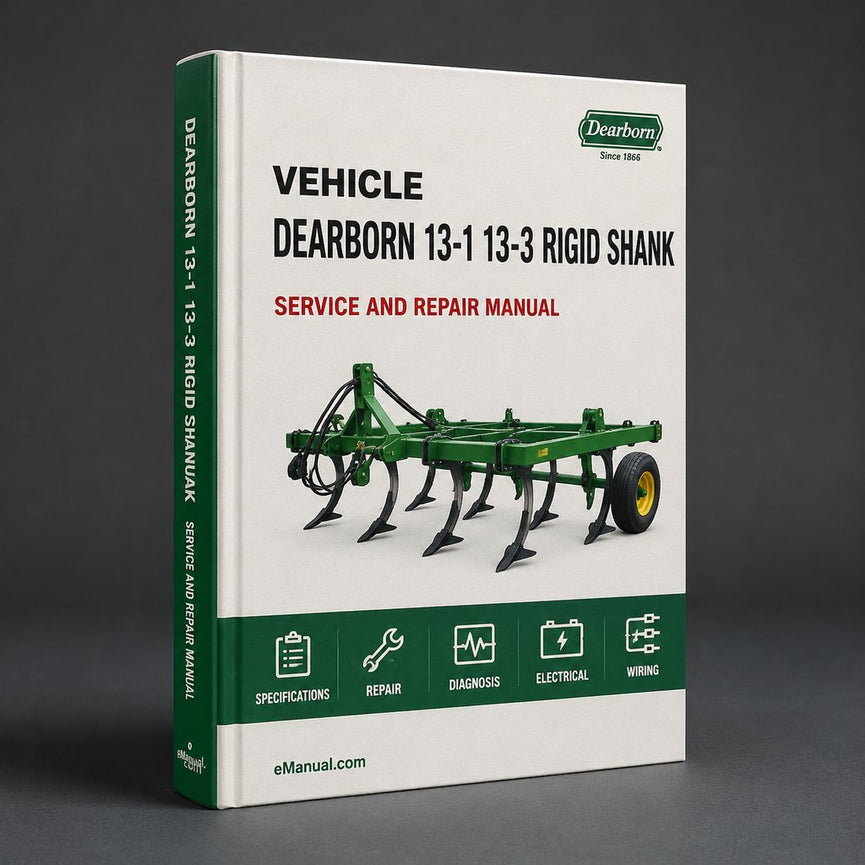Dearborn 13-1 13-3 Rigid Shank Cultivator Parts Catalog PDF