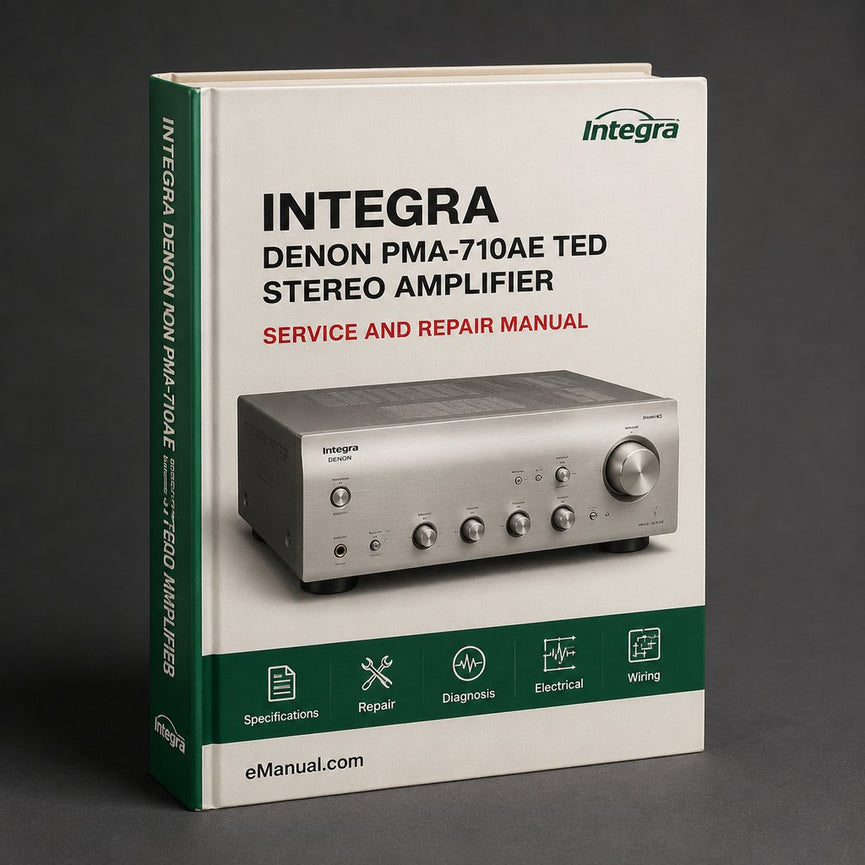 Denon PMA-710AE Integrated Stereo Amplifier Service Repair Workshop Manual PDF