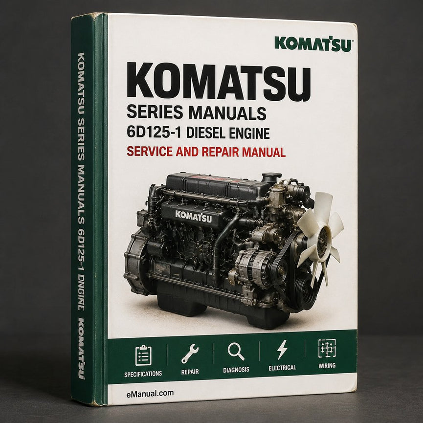 Komatsu Series Manuals 6D125-1 Diesel Engine Service Repair Workshop Manual PDF
