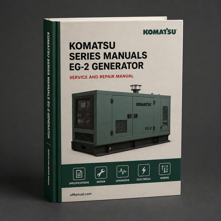 Komatsu Series Manuals EG-2 Generator Service Repair Workshop Manual PDF