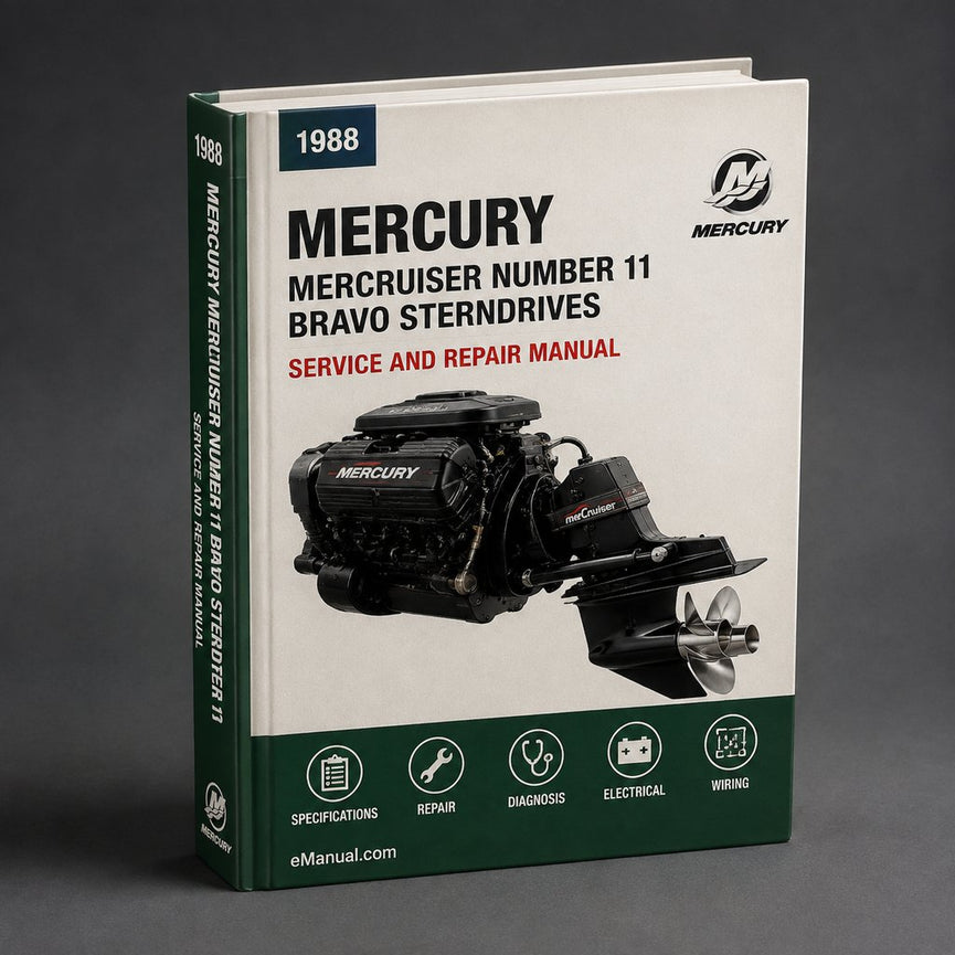 1988-1998 Mercury Mercruiser Number 11 Bravo Sterndrives Service Repair Workshop Manual PDF