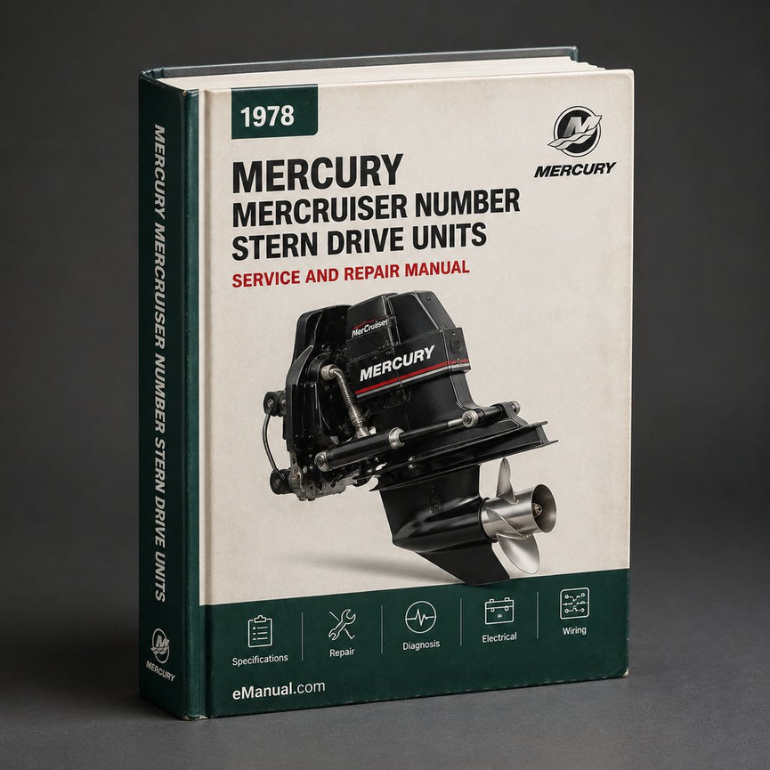 1978-1993 Mercury Mercruiser Number 5 Stern Drive Units TR TRS Service Repair Workshop Manual PDF