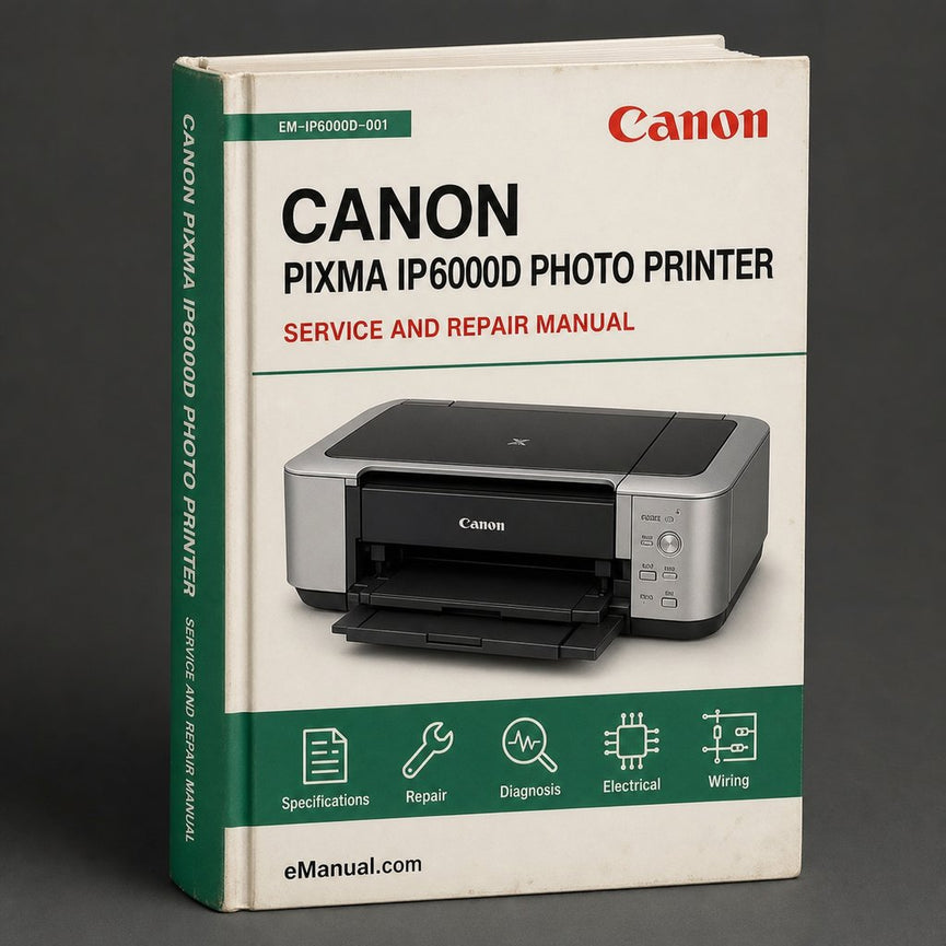 Canon Pixma IP6000D Photo Printer Service Repair Workshop Manual PDF
