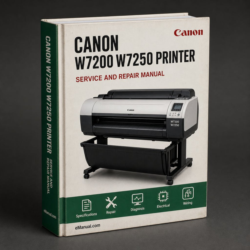Canon W7200 / W7250 Printer Parts Catalog PDF