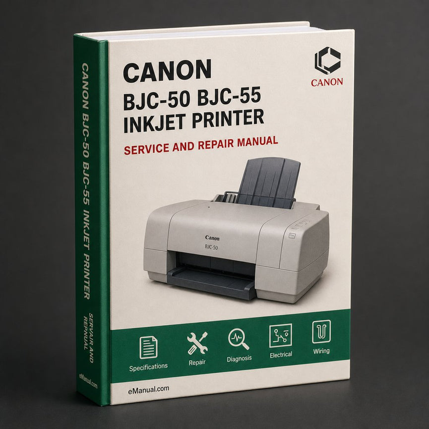 Canon BJC-50 / BJC-55 Inkjet Printer Service Repair Workshop Manual PDF