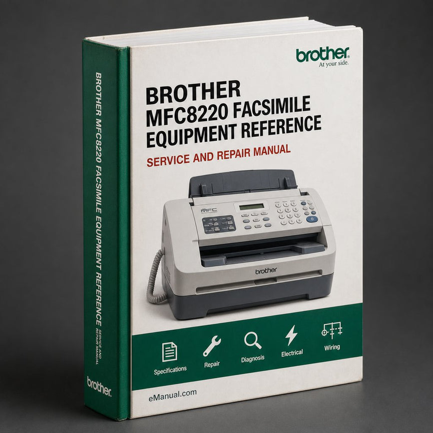 Brother MFC8220 Facsimile Equipment Parts Reference List Service Repair Workshop Manual PDF