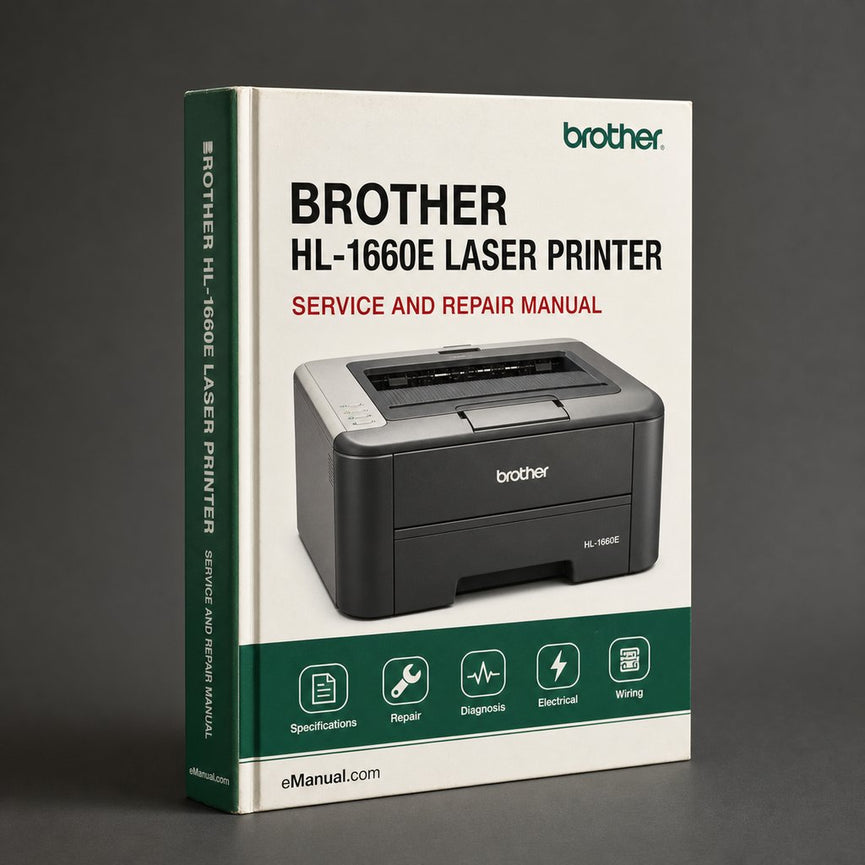 Brother HL-1660E Laser Printer Service Repair Workshop Manual PDF