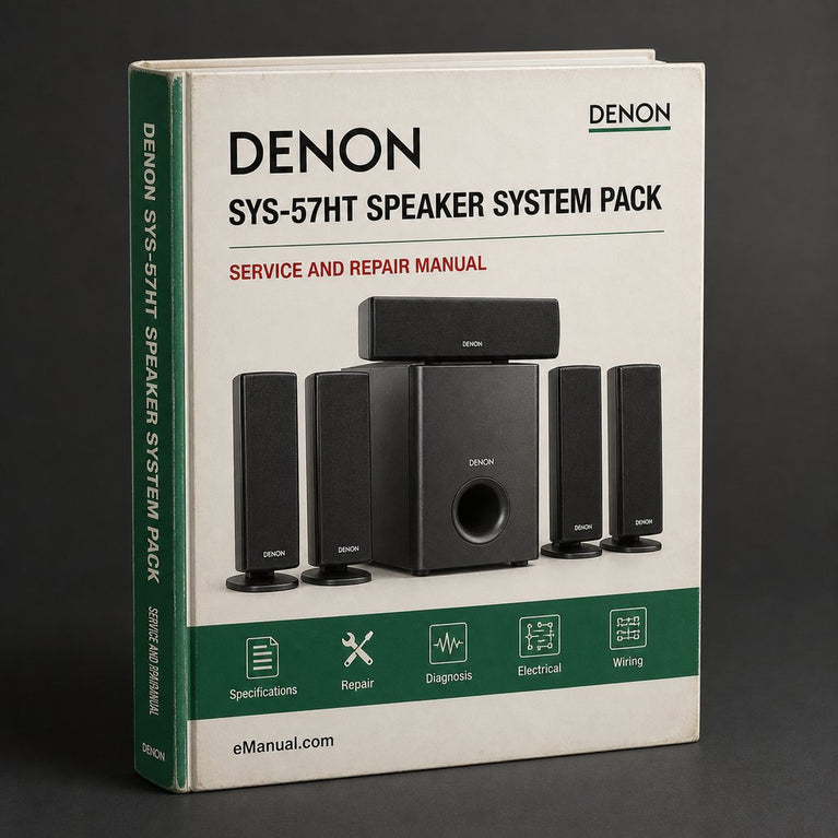 Denon SYS-57HT Speaker System Pack Service Repair Workshop Manual PDF