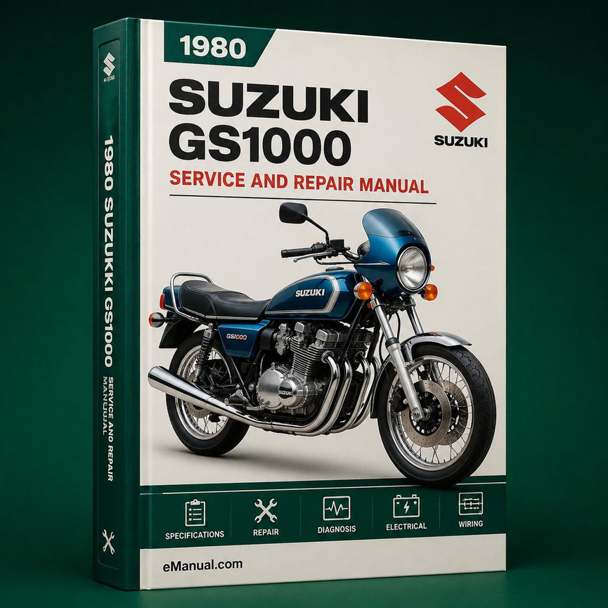 (25 MB) 1980 Suzuki GS1000 Motorcycle Service Repair Manual (ZIP-PDF Format)