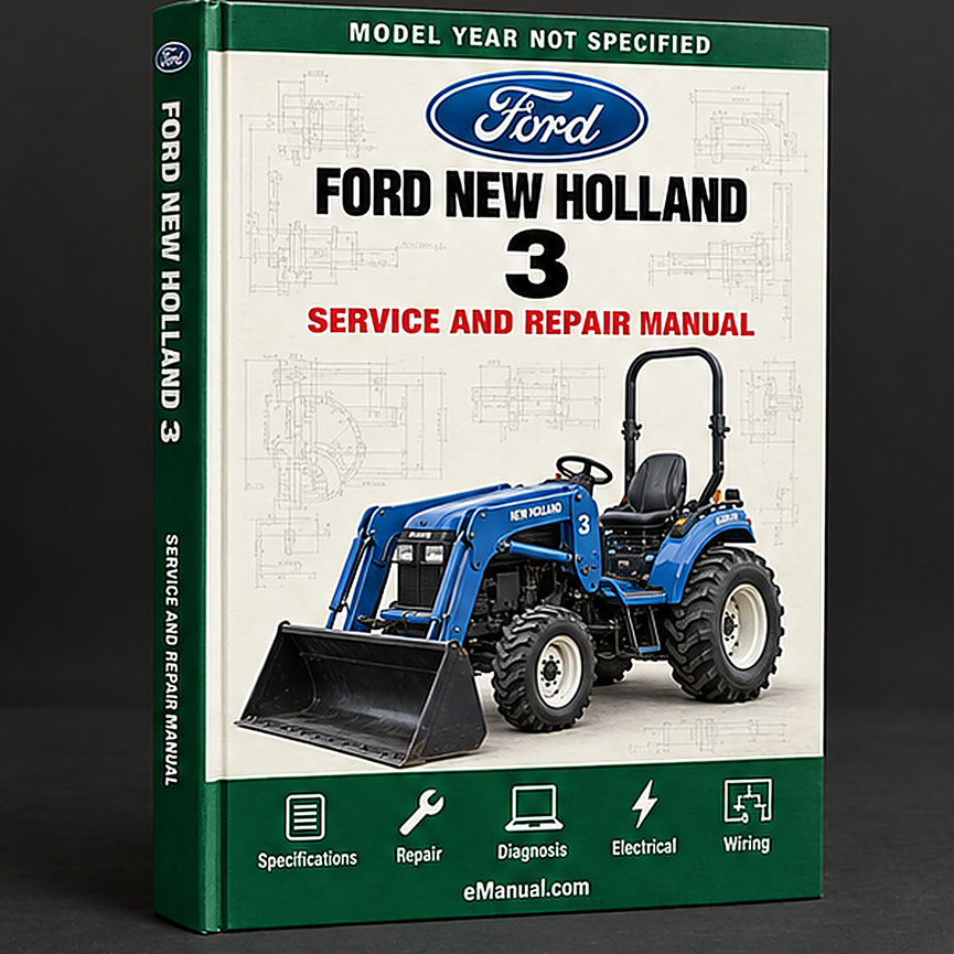 eManual.com manual cover - Ford New Holland 4500 3 CYLINDER INDUSTRIAL Tractor MASTER I