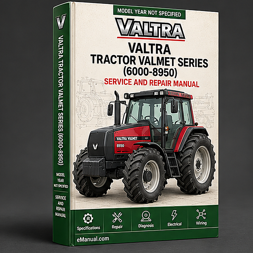 eManual.com manual cover - Valtra Tractor Valmet Series 6000-8950 Workshop Service Repa