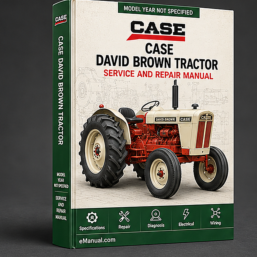 eManual.com manual cover - Case David Brown 1690 Tractor Factory Service Repair Manual 