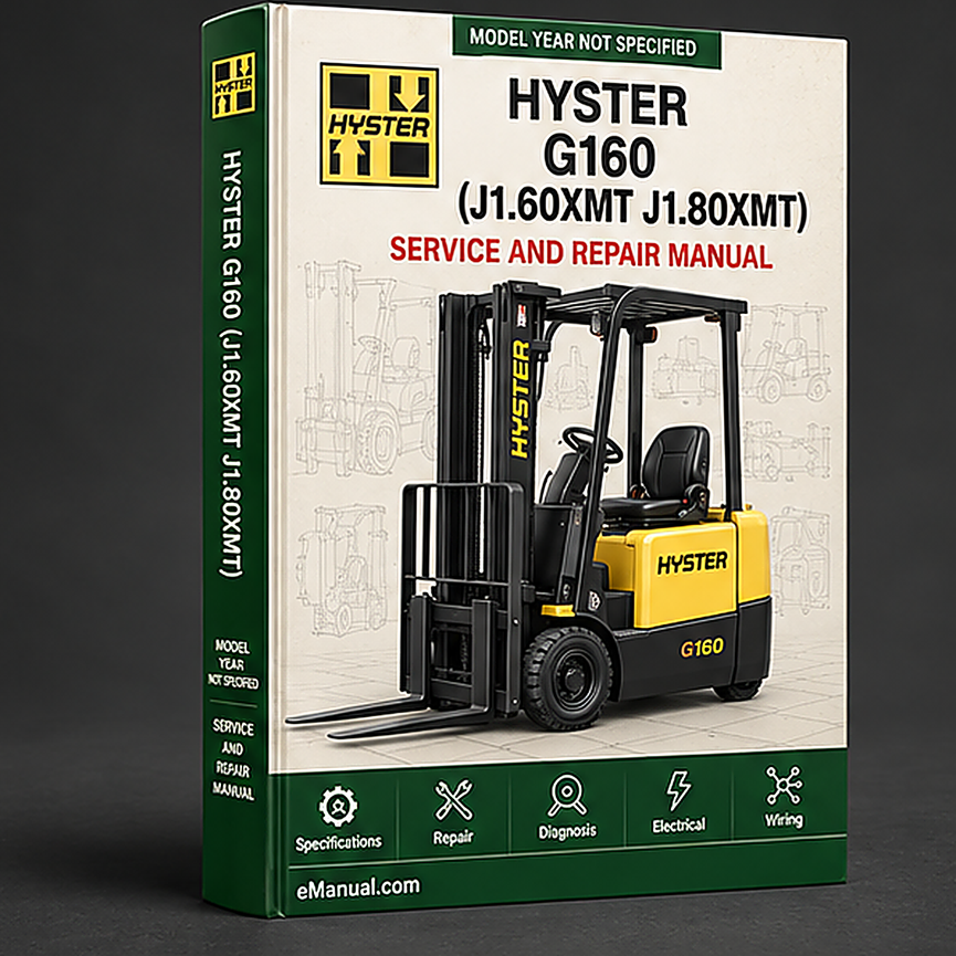 eManual.com manual cover - Hyster G160 (J1.60XMT J1.80XMT J2.00XMT (Up to SN G160A03111
