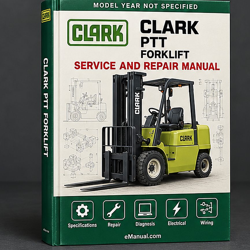 eManual.com manual cover - Clark PTT Forklift Workshop Service Repair Manual
