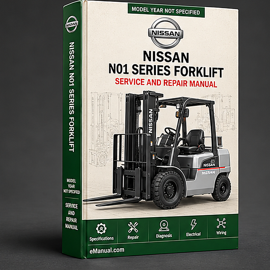 eManual.com manual cover - Nissan N01 Series Forklift Electric Workshop Service Repair 
