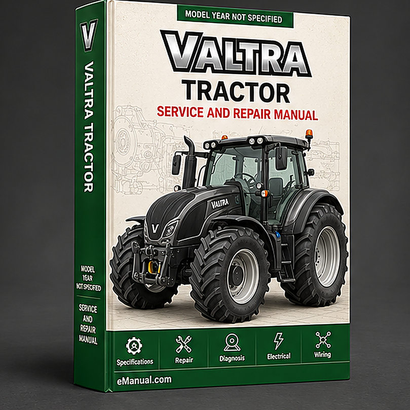 eManual.com manual cover - Valtra 6300 Tractor Workshop Service Manual Repair