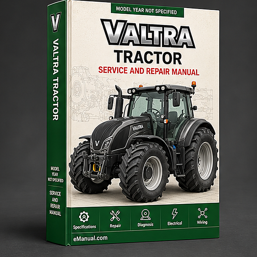 eManual.com manual cover - Valtra 6300 Tractor Workshop Service Manual Repair